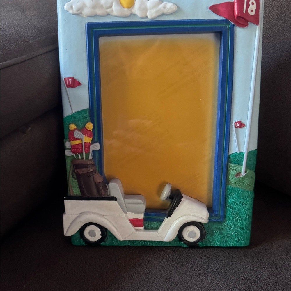 Golf Cart Themed Kids Photo Frame